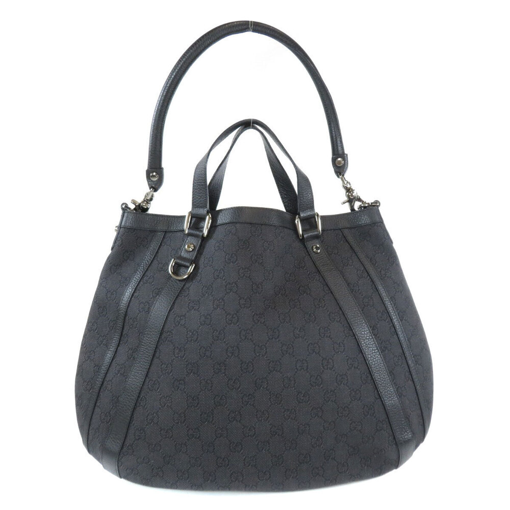 Gucci bag convertible hobo GG Abbey leather Black denim